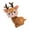 Brown_40, variant on Festival Animal Plushie Durable PP Cotton Filling Ideal For Christmas Gifting 3 Height
