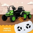 thumbnail image 3 of Uenjoy Green 6 V Tractor Powered Ride-On with Detachable Wagon, 3 of 5
