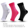 thumbnail image 2 of Calcetines de compresión Manga del pie Tobillera deportiva para mujeres Hombres (L/XL) Negro JShteea Para Estrenar, 2 of 6
