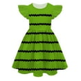 thumbnail image 1 of EHQJNJ Girls Party Dress Girls Summer Color 3D Digital Print Cute Personality Princess Dress Fly Sleeve Dress Girls Denim Dress Girls Formal Dress Fall, 1 of 2