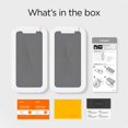 thumbnail image 5 of Spigen Protecteur d'Écran en Verre Trempé [Kit d'Installation] Conçu pour iPhone XR [Lot de 2] - Noir Intimité, 5 of 5