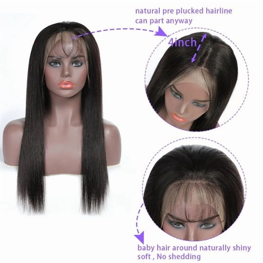 USTAR 4x4 Lace Closure 12 Inch with 3 Bundles Brazilian Virgin Human Hair 10 12 14 Inch, Jerry Curly Natural Black for Black Women Deal