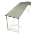 thumbnail image 2 of L-shape Desk In Gray & White - Bevel Edge For Reliable Use With Construction, 2 of 4