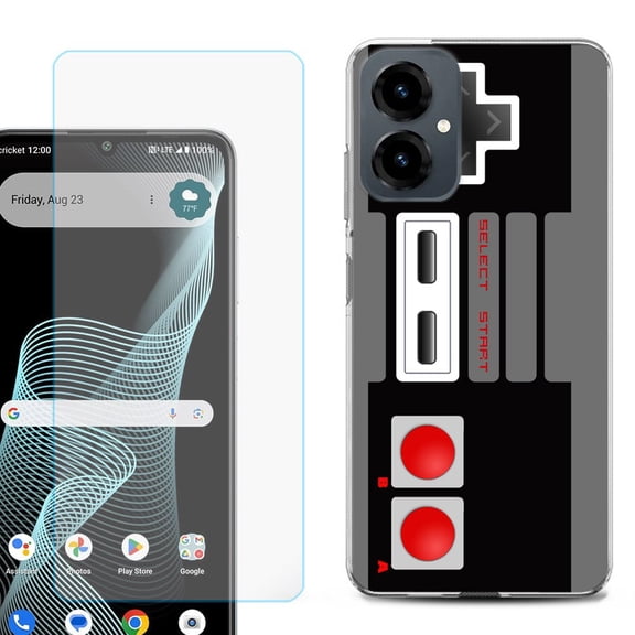 Shockproof Phone Case for Cricket Icon 2026, with Screen Protector, by OneToughShield - Game Controller