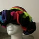 thumbnail image 4 of Gorro con volantes tejido a mano con bordes con volantes, gorro de adulto con bordes con volantes, gorro de lana con bordes con volantes, gorro de moda de Halloween, 4 of 6
