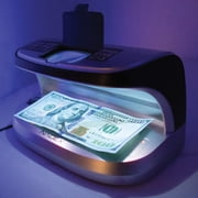 Nadex V27 Desktop UV Counterfeit Detector with Micro Print Magnifier - Verifies Bank Notes, Checks, Passports, Credit Cards - Ultraviolet/Magnetic/Infrared Sensor for Fake Detection