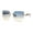 Gold Tortoise - Blue Brown, variant on Womens Luxury Rimless Beveled OG Plastic Wood Buff Arm Metal Sunglasses Gold Tortoise - Brown