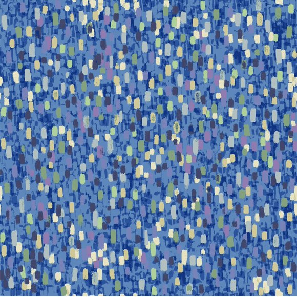 Stitch & Sparkle Impressionism Moment Collection, Lapis, 44 Inches