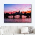 thumbnail image 2 of wall26 Canvas Print Wall Art Frankfurt Germany Sunset Silhouette Architecture Cityscape Photography Realism Scenic Landscape Modern Relax/Calm Colorful for Living Room, Bedroom, Office - 12"x18&, 2 of 5