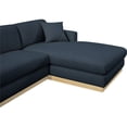 thumbnail image 2 of Meridian Furniture Johanna Navy Linen Textured Fabric 3pc. Sectional, 2 of 16