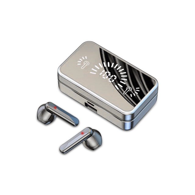 Injueey 1 par de auriculares inalámbricos IPX7, auriculares impermeables a prueba de sudor, auriculares con Control de botones, conducción Cables de audio/vídeo Negro