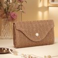 thumbnail image 4 of Bolso Hobo Elegante Cruzado Tejido Paja para Mujer Bolsos Al Aire Libre, 4 of 8