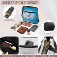 thumbnail image 6 of HELLHERO Lightweight Ladies Shoulder Purse for Weekend Getaways Daily Commute Work, PU Material Water-Resistant Waterproof Sling Bag, Butterfly Pattern Design, 6 of 7