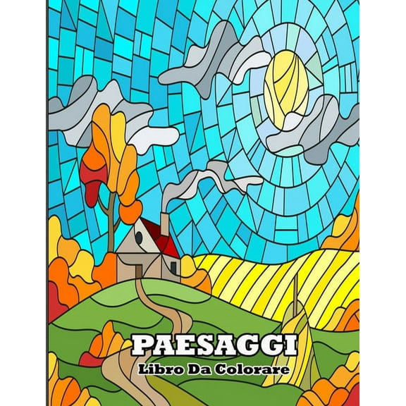 libro da colorare paesaggi : Libro da colorare per adulti con 50 Disegni unici di paesaggi (Paperback)