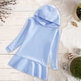 thumbnail image 2 of EnJoCho Girls Hooded Sweater Dress Western Style Casual Hooded Dress for Spring Autumn Baby Kids Pullover Knit Skirt Warm Outfit, 2 of 7