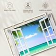 thumbnail image 6 of Elephant Stock Window To Turquoise Beach Wall Art - Horizontal Canvas Wall Art - Living Room Wall Decor - Beach Canvas - Blue And Green Decor - 45" x 30", 6 of 8