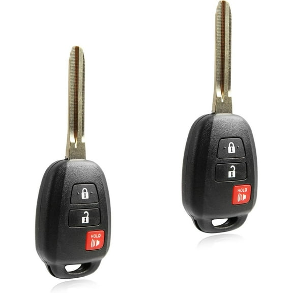2X Key Fob Replacement Keyless Entry Remote for 2013 2014 2015 2016 2017 2018 2019 2020 2021 2022 2023 Scion XB Toyota Highlander RAV4 Corolla 3-Button Remote Head Key (HYQ12BDP, H Chip)
