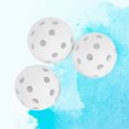 thumbnail image 4 of EeaseMX 3 pelotas huecas de plástico con flujo de aire para entrenamiento (blancas), 4 of 8