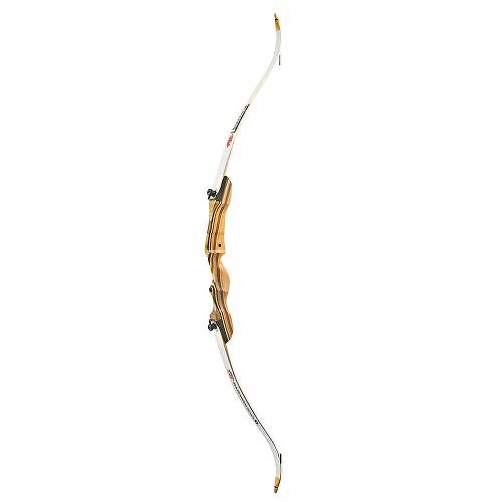 PSE Razorback RH 62-25 Recurve Bow, Traditional Wooden Riser, Right Hand, 62Inch, 25 lb Draw (41575R6225)