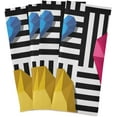 thumbnail image 6 of Colorful 3D Hearts Stripes Dish Towels Set of 6, Diamonds Gems Washable Tea Towels Dishcloths Lint-Free 18x28 Inch Fast Drying for Kitchen Restaurant Bar Clean, 6 of 7