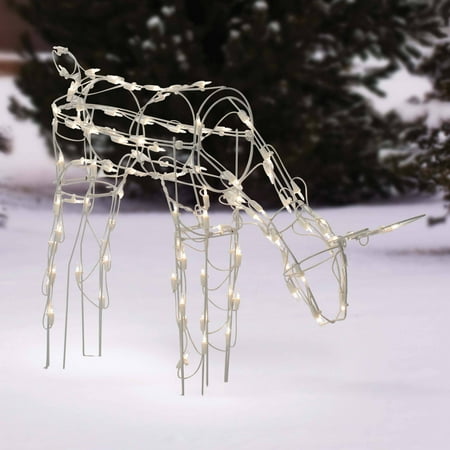 holiday time 28 quot tall feeding doe light sculpture holiday time 28 quot tall feeding doe light sculpture