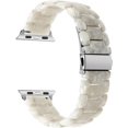 thumbnail image 1 of Watchband Compatible for 38mm 40mm 41mm Apple Watch Women, Fashion Resin Watchband Metal Stainless Steel Buckle Strap Bracelet for iWatch SE Apple Wat, 1 of 4