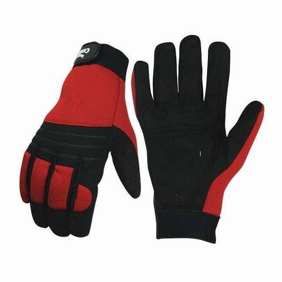 Manufacturer Varies Anti-Vibration Gloves,Rd,Blk,2XL,PR 33J474