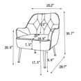 thumbnail image 5 of Kadyn 31" Armchair, Single Sofa Chairs for Living Room, Light Gray Lounge Chair, 5 of 9