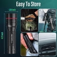 thumbnail image 6 of Rechargeable Flashlights High Lumens, 2 Pack G1000 Super Bright Flash Light, Small Led Tactical Flashlight with 3 Lighting Modes, Portable Flashlights for Camping Home (Battery Included), 6 of 6