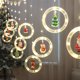 thumbnail image 3 of Luces navideñas colgantes USB de 3 metros con 10 LED - Decoración cálida para ventanas, puertas y paredes - Incluye adornos aleatorios - Perfecta para fiestas y regalos navideños, 3 of 7