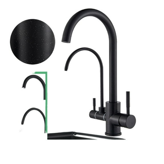 Purified Kitchen Faucet 360 Degree Rotation Purification Deck Mounted Filtered Water Sink Hot Cold Water Mixer Tap ,Easy to Install
