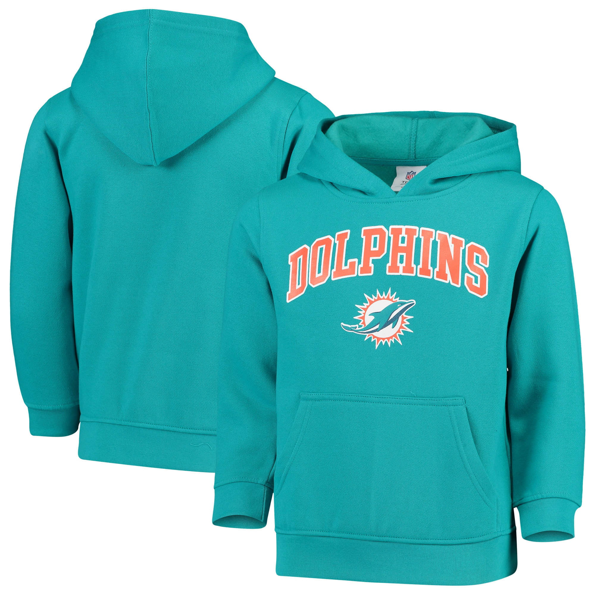 Youth Aqua Miami Dolphins Team Fleece Pullover Hoodie - Walmart.com ...