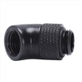thumbnail image 2 of 2X G1 / 4 Rosca de Tornillo Codo de 45 Grados Latón Giratorio - Adaptador Macho A Conector Hembra Adaptador Pc Computadora de Enfriamiento por Agua Negro, 2 of 5