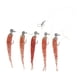 thumbnail image 1 of Juego de aparejo de pesca con paraguas, Señuelos de Pesca blandos artificiales, aparejo de cebo para agua dulce, rojo, 1 of 14