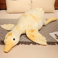 thumbnail image 5 of Extra Soft Goose Plush Hugging Pillow - Belly Stuffed Animal Cushion, Mothers Day Gift Birthday, Cozy Holiday Cuddle Companion, Soft Winter Home Accent & Durable Sofa/Bed Decor, Yellow, 19.68in, 5 of 6