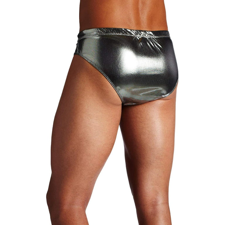 Intimo Men's Liquid Metallic Bikini Brief Underwear 