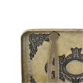 thumbnail image 2 of Étui à cigarettes en métal, double face, clip à ressort, ouvert, porte-cigarettes vintage en laiton avec jade, pour 20 cigarettes, fleurs, 2 of 4