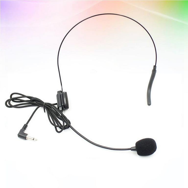 Headset Microphone 2pcs Vocal Wired Headset Microphone Condenser Mic for Voice Amplifier Speaker Mic Professional Best Singing Teaching Lectures