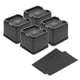 thumbnail image 1 of Elevadores de cama resistentes, elevadores de sofá, elevadores de patas de silla con almohadillas de EVA, elevadores de cama Negro, 1 of 9