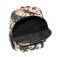 thumbnail image 6 of FORMRS School Backpack with Front Zippered Pocket 12" Student Travel Daypack, Beige Dinosaurs Pattern, 6 of 6