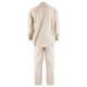 thumbnail image 4 of Conjunto de 2 piezas Cagnkofi para hombre, de manga larga, color liso, de algodón y lino, con camisa y pantalones largos, chándales casuales de verano, 4 of 4