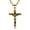 Antique Gold, variant on Men'S Stainless Steel Jesus Christ Crucifix Cross Pendant Chain Necklace N15