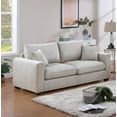 thumbnail image 5 of [Living Room 2pc Sofa Set - Ivory Corduroy, 77"x34"x35H, Plush Couch], 5 of 10