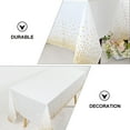 thumbnail image 4 of 2pcs Delicate Dot Birthday Wedding Party Tablecloth Disposable PEVA Tablecloth, 4 of 8