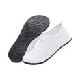 thumbnail image 4 of CIENVNSTG Unisex Honeycomb Textured Decorative Buckle Barefoot Water Shoes Quick‑Dry Non‑Slip Translucent Sole Aqua Socks Slip‑On Breathable Footwear for Beach Swim Surf White 40, 4 of 7