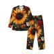 thumbnail image 1 of Fotbe Sunflower Floral Butterfly Pijama de Hombre con Estampado de Manga Larga, Conjunto de 2 Piezas, Ropa de Dormir Suave y Cómoda con Bolsillos-Small, 1 of 7