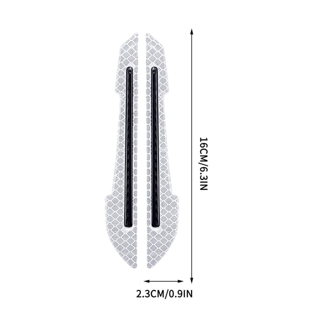 Rear View Mirror Car Antiscratch Strip Glows-In-The-Dark Rear View Mirror Anticollision Strip Mirror for Car