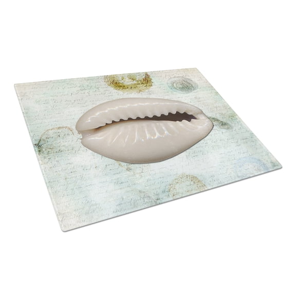 Caroline's Treasures Shells Glass Cutting Board Large