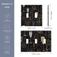 thumbnail image 3 of Dailycode Light Switch Plate Covers 3 Gang Wall Plate Plastics Outlet Covers for Kitchen Home Office Decor Champagne Fireworks and Glasses, 3 of 8