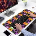 thumbnail image 2 of Long Mouse Pads for Desk,Halloween Patchwork Icons Pattern Desk Mats on Top Of Desks, Desk Mouse Pad Extra Large with 3mm Non-Slip Base and Stitched Edge for Gaming,Office,Work,Home 31.5x15.7in, 2 of 5